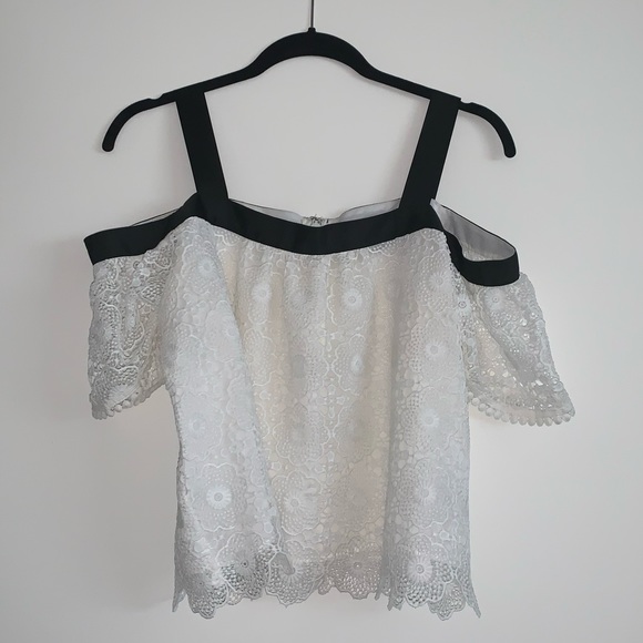 TopShop White Lace Top - Picture 1 of 4